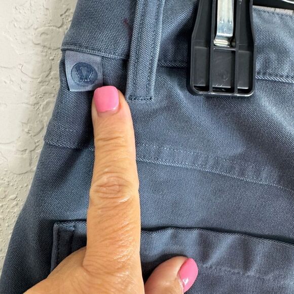 Lululemon ABC Slim-Fit Pants Men 31x 31 Iron Blue Utilitech Stretch Comfort - Picture 9 of 9